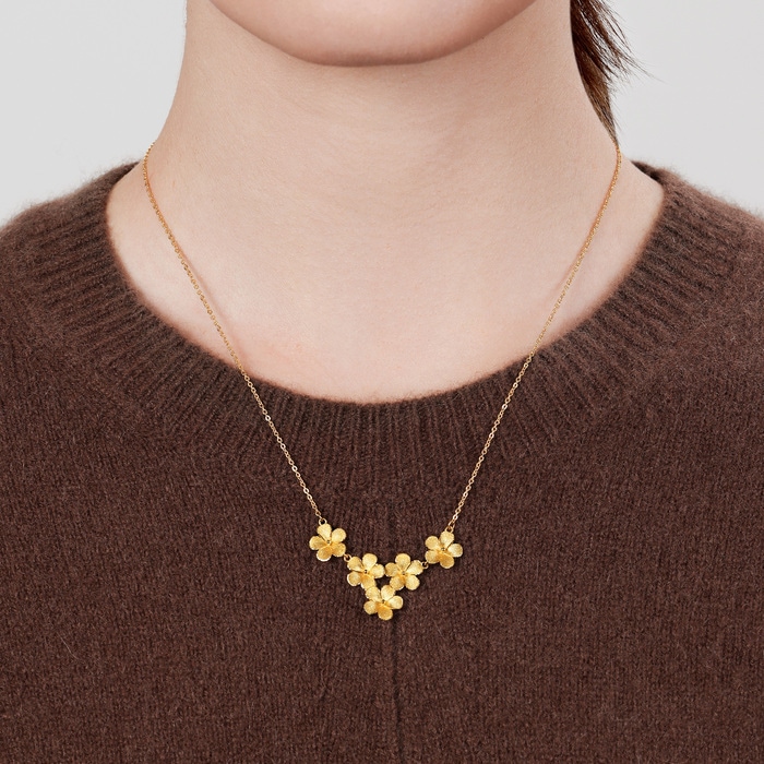 Solid Gold Necklace | Chow Sang Sang Jewellery | Chinese Wedding Collection | 95303N - 2