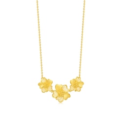 'Floral' 999.9 Gold Necklace
