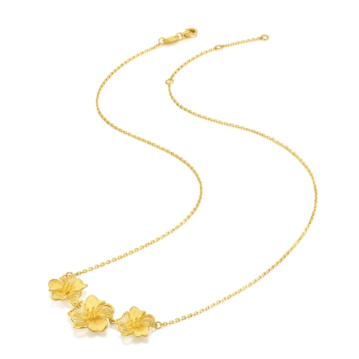 Solid Gold Necklace | Chow Sang Sang Jewellery | Chinese Wedding Collection | 95305N - 4