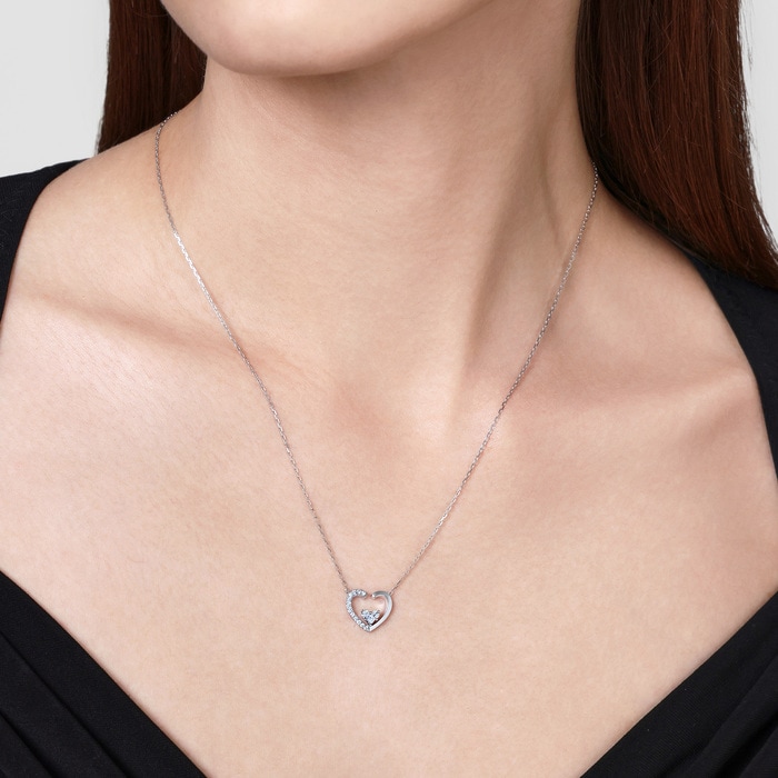 18K White Gold Necklace | Chow Sang Sang Jewellery | 95421N - 2