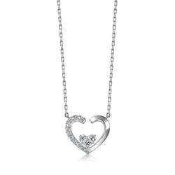 18K White Gold Diamond Necklace
