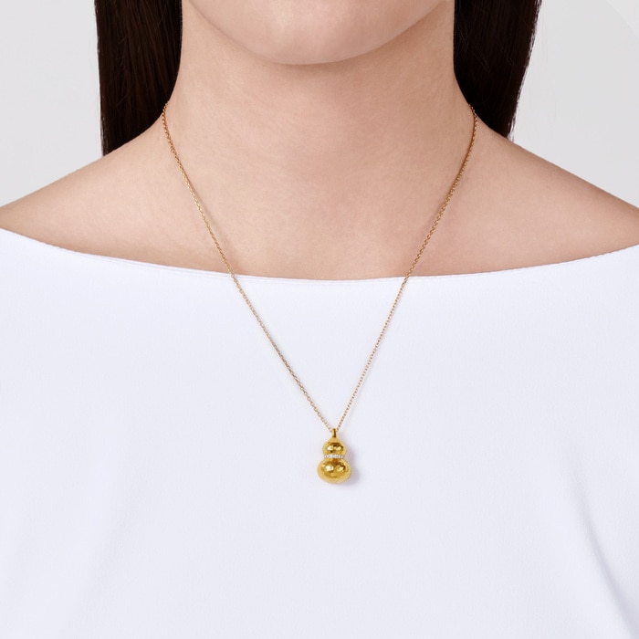 Solid Gold Necklace | Chow Sang Sang Jewellery | Cultural Blessings | 95447N - 2