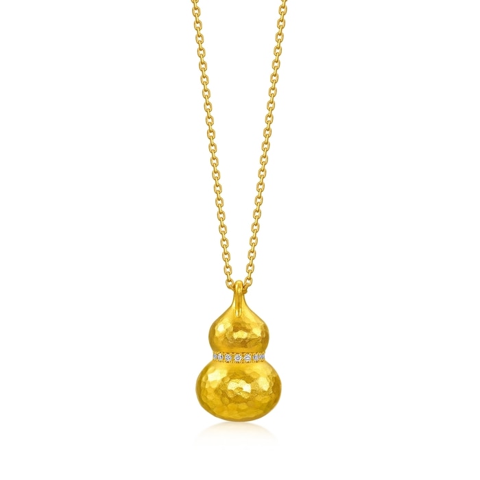 Solid Gold Necklace | Chow Sang Sang Jewellery | Cultural Blessings | 95447N - 5
