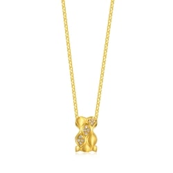 999 Gold Diamond Necklace
