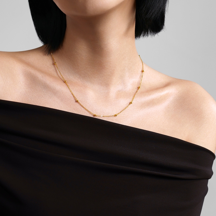 Solid Gold Necklace | Chow Sang Sang Jewellery | Essence | 95480N - 3