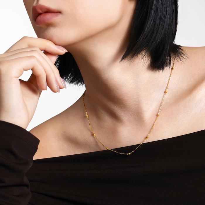 Solid Gold Necklace | Chow Sang Sang Jewellery | Essence | 95480N - 2