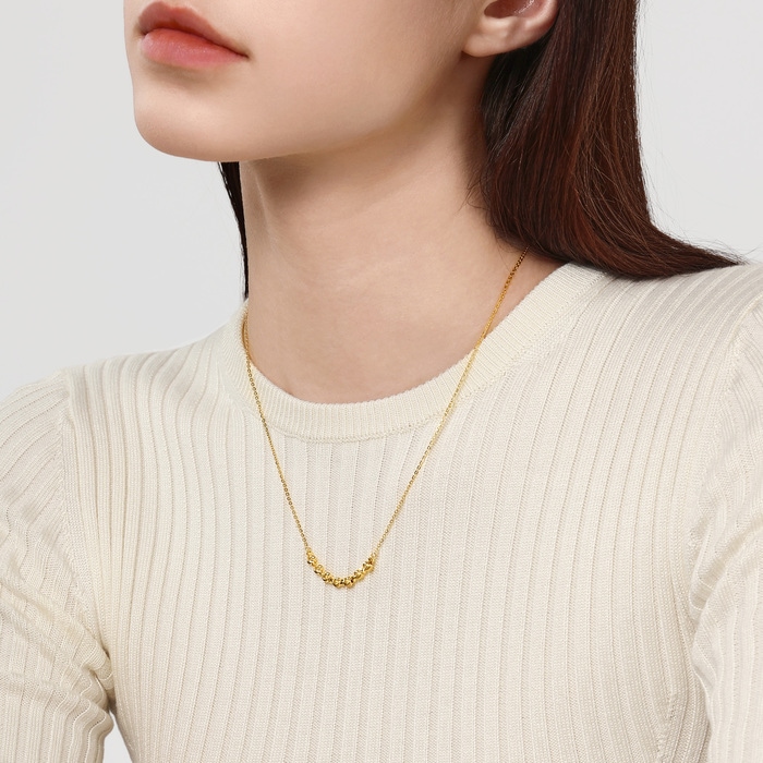 Solid Gold Necklace | Chow Sang Sang Jewellery | Essence | 95481N - 3
