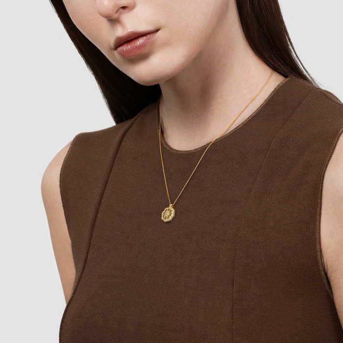 Solid Gold Necklace | Chow Sang Sang Jewellery | Cultural Blessings | 95563N - 3