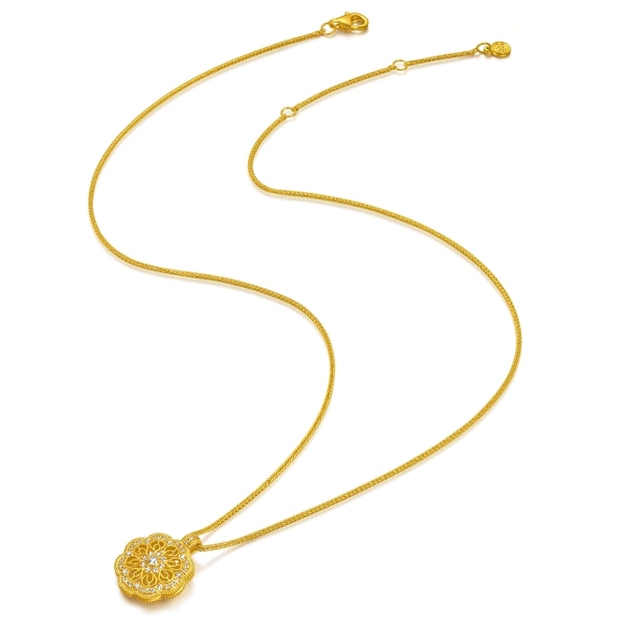 Solid Gold Necklace | Chow Sang Sang Jewellery | Cultural Blessings | 95563N - 4