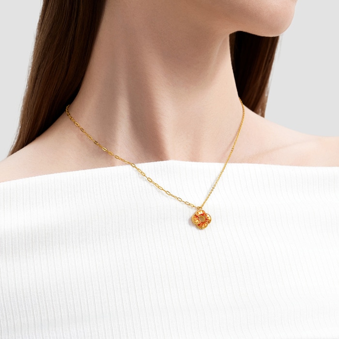 Solid Gold Necklace | Chow Sang Sang Jewellery | 95573N - 2