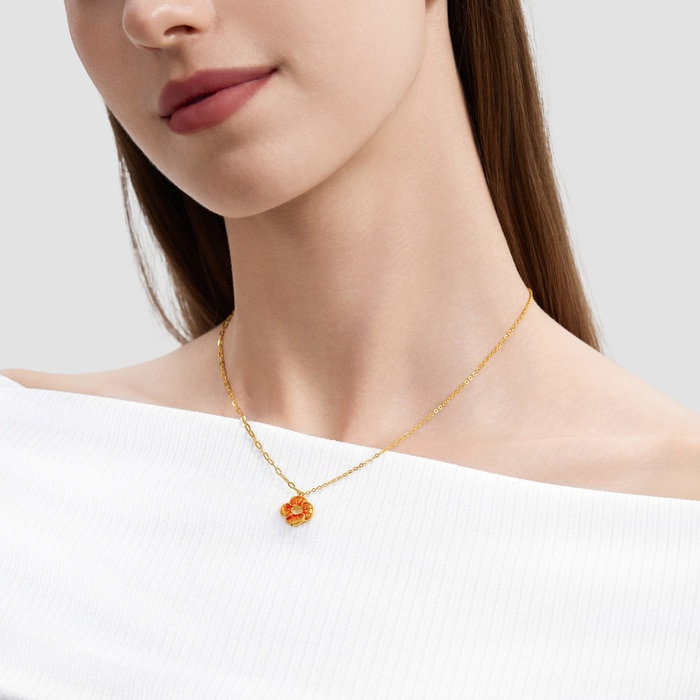 Solid Gold Necklace | Chow Sang Sang Jewellery | 95573N - 3