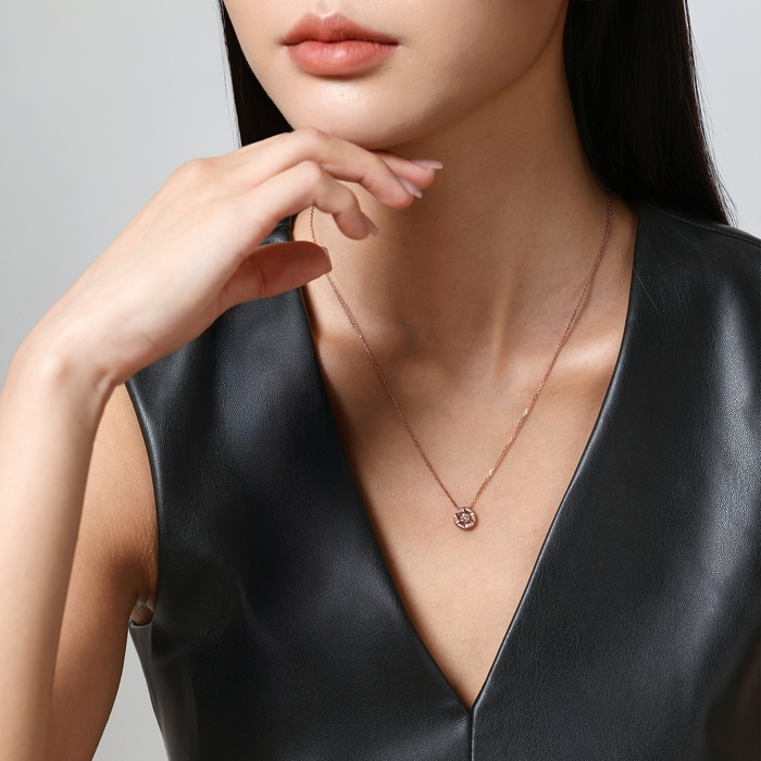 18K玫瑰金 頸鍊 | 周生生珠寶 | 95600N - 3