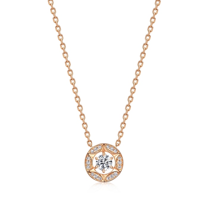 18K玫瑰金 頸鍊 | 周生生珠寶 | 95600N - 1