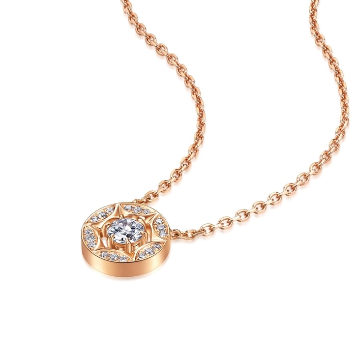 18K玫瑰金 頸鍊 | 周生生珠寶 | 95600N - 4