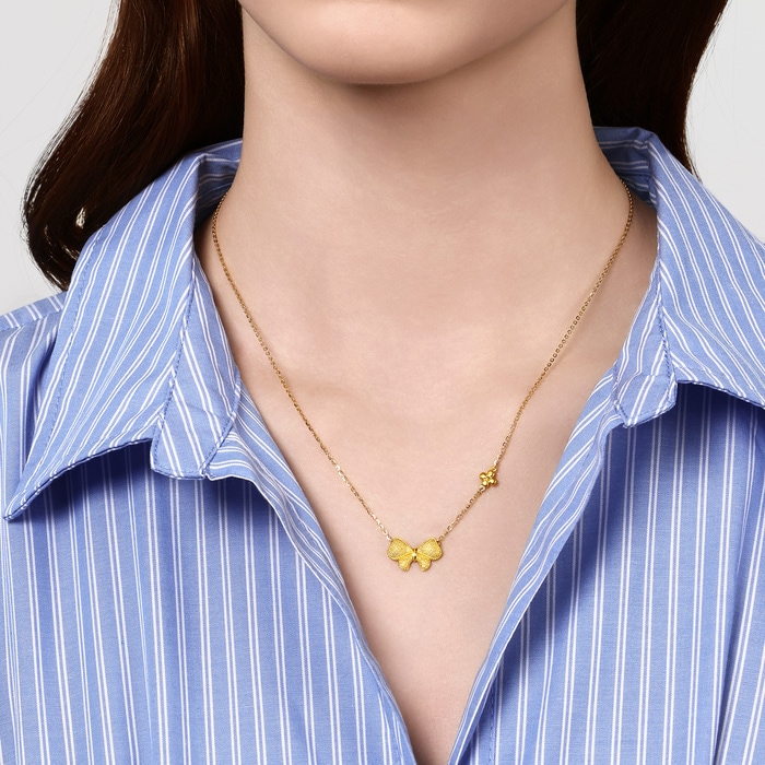 Solid Gold Necklace | Chow Sang Sang Jewellery | 95626N - 2