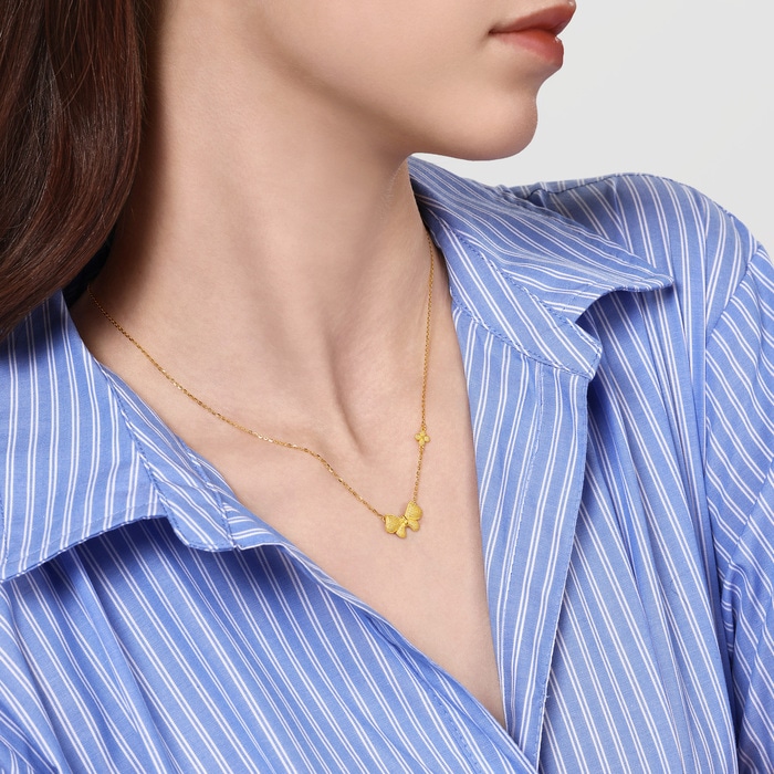 Solid Gold Necklace | Chow Sang Sang Jewellery | 95626N - 3