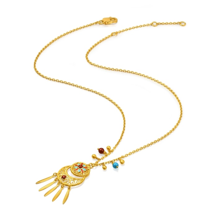 Solid Gold Necklace | Chow Sang Sang Jewellery | Cultural Blessings | 95632N - 4