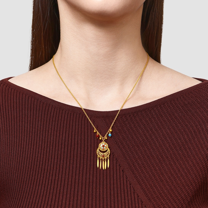 Solid Gold Necklace | Chow Sang Sang Jewellery | Cultural Blessings | 95632N - 2