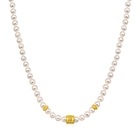 999 Gold Pearl Diamond Necklace
