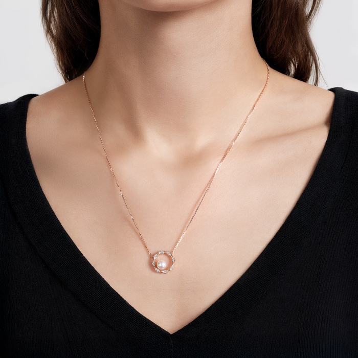 18K Rose Gold Necklace | Chow Sang Sang Jewellery | YuYu | 95652N - 2