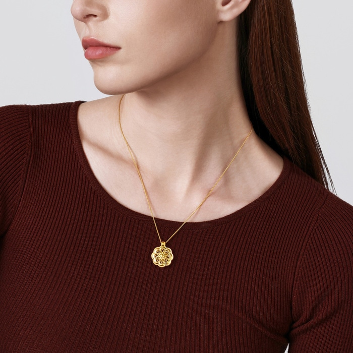 Solid Gold Necklace | Chow Sang Sang Jewellery | Cultural Blessings | 95655N - 3