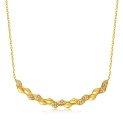 999 Gold Diamond Necklace