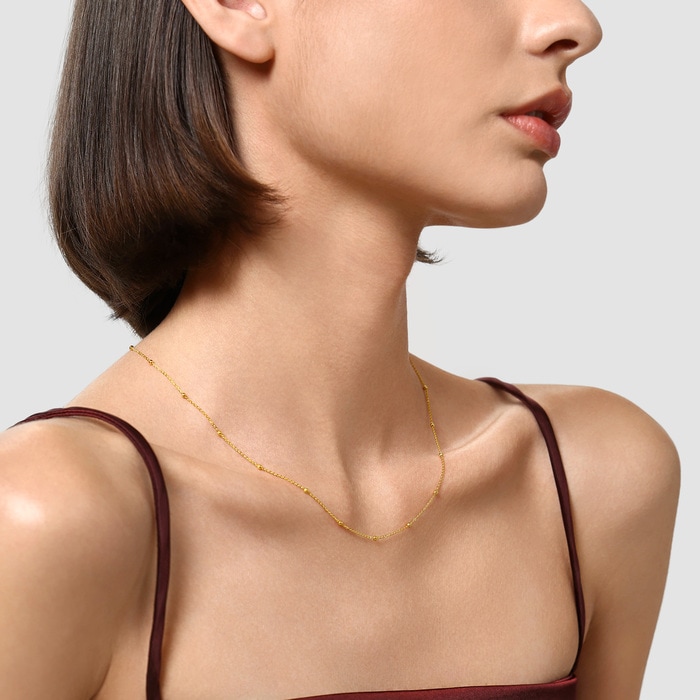Solid Gold Necklace | Chow Sang Sang Jewellery | Essence | 95696N - 3