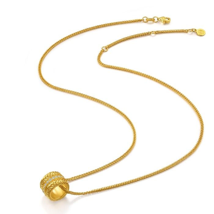 Solid Gold Necklace | Chow Sang Sang Jewellery | Cultural Blessings | 95705N - 4