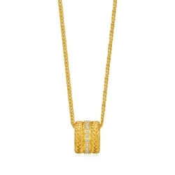'The Oriental' 999.9 Gold Diamond Necklace