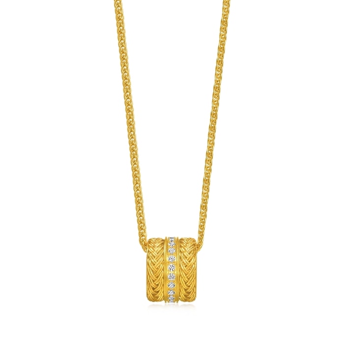 Solid Gold Necklace | Chow Sang Sang Jewellery | Cultural Blessings | 95705N - 1