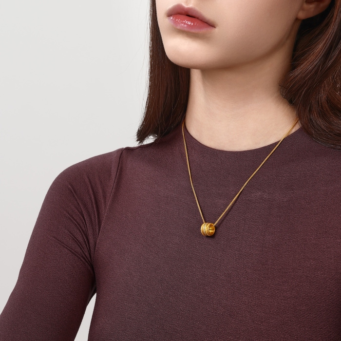 Solid Gold Necklace | Chow Sang Sang Jewellery | Cultural Blessings | 95705N - 3