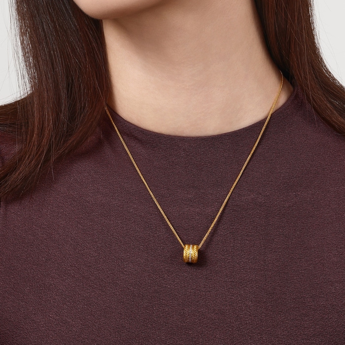 Solid Gold Necklace | Chow Sang Sang Jewellery | Cultural Blessings | 95705N - 2