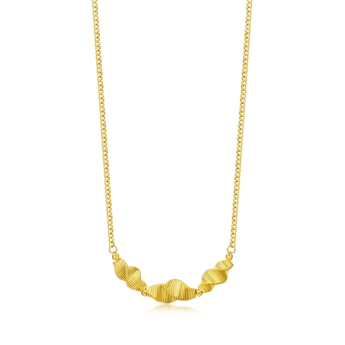 999黃金 頸鍊 | 周生生珠寶 | Essence「永」 | 95709N - 1