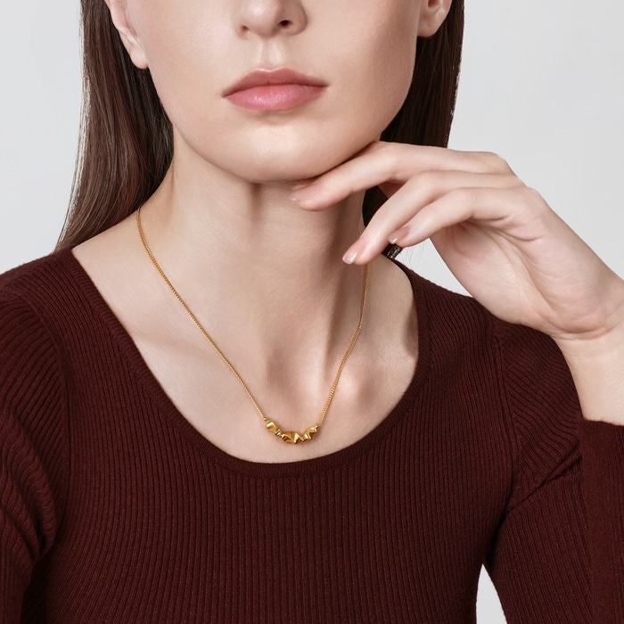 999黃金 頸鍊 | 周生生珠寶 | Essence「永」 | 95709N - 3