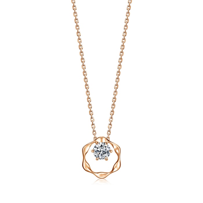 18K玫瑰金 頸鍊 | 周生生珠寶 | YuYu | 95725N - 1