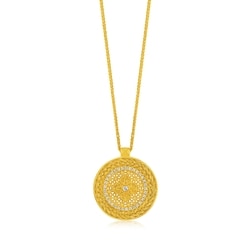 'The Oriental' 999.9 Gold Diamond Necklace