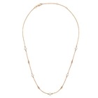 18K Rose Gold Freshwater Pearl Diamond Necklace
