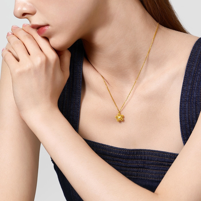 Solid Gold Necklace | Chow Sang Sang Jewellery | 95734N - 3