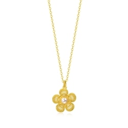 'Taffy' 999.9 Gold Pearl Necklace