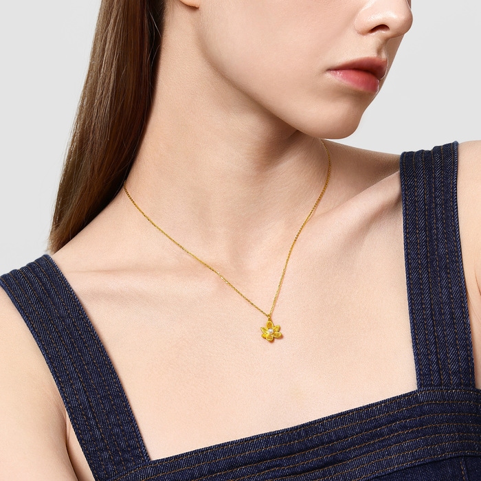 Solid Gold Necklace | Chow Sang Sang Jewellery | 95735N - 3