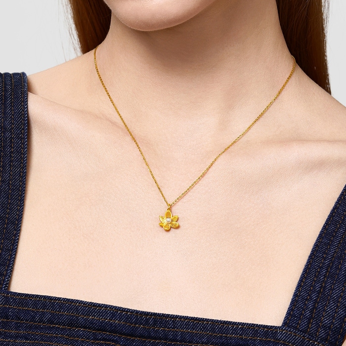 Solid Gold Necklace | Chow Sang Sang Jewellery | 95735N - 2