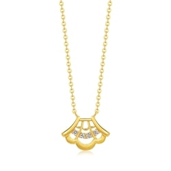 'Taffy' 999 Gold Diamond Necklace