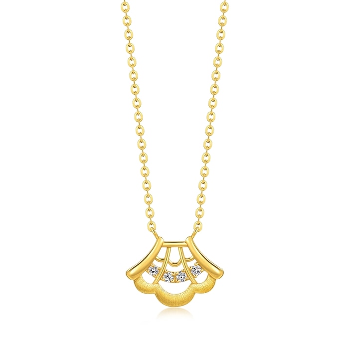 Solid Gold Necklace | Chow Sang Sang Jewellery | 95737N - 1