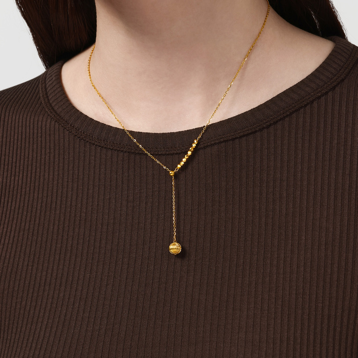 Solid Gold Necklace | Chow Sang Sang Jewellery | Essence | 95740N - 2