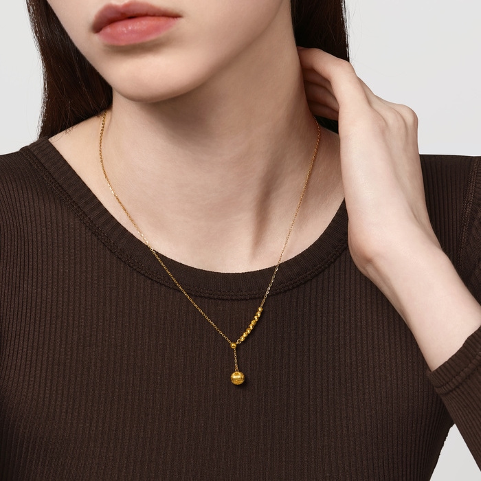 Solid Gold Necklace | Chow Sang Sang Jewellery | Essence | 95740N - 3