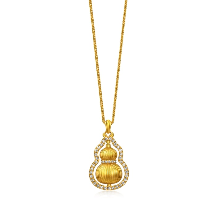 Solid Gold Necklace | Chow Sang Sang Jewellery | Cultural Blessings | 95749N - 1