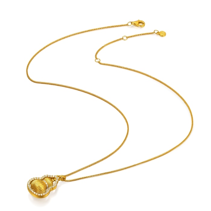 Solid Gold Necklace | Chow Sang Sang Jewellery | Cultural Blessings | 95749N - 4