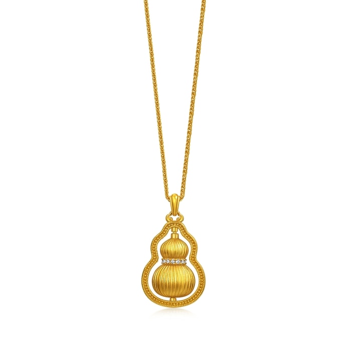 Solid Gold Necklace | Chow Sang Sang Jewellery | Cultural Blessings | 95749N - 5