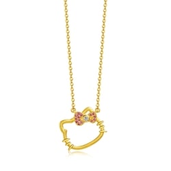 「Hello Kitty」足金鑲嵌鑽石頸鍊