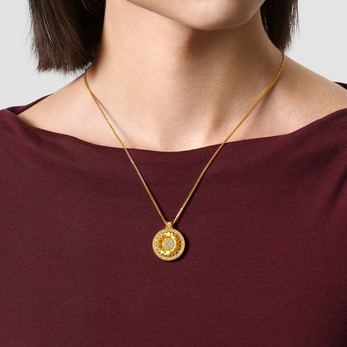 Solid Gold Necklace | Chow Sang Sang Jewellery | Cultural Blessings | 95792N - 2